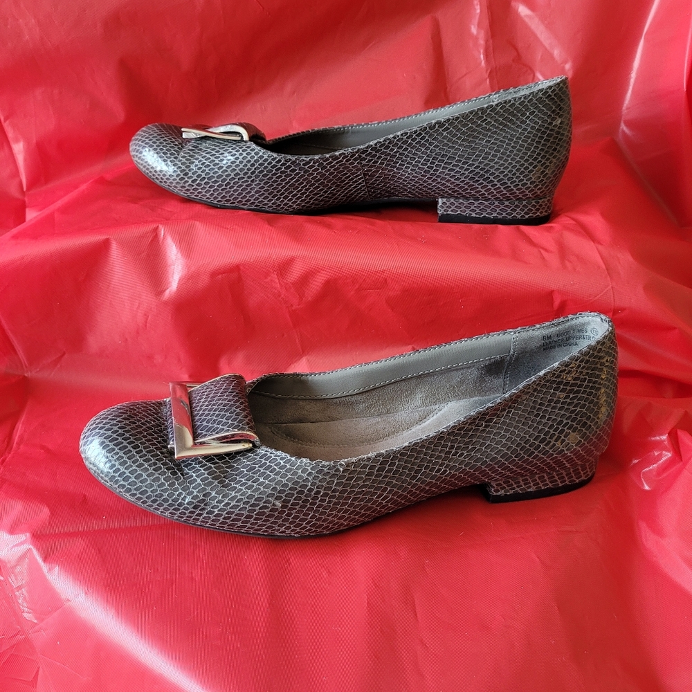 Buy 2 Get 1 Free. Aerosoles Gray flat slip-ons (300) LOT